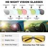 imageFEISEDY Men Night Driving GlassesFit Over Sunglasses Yellow Lens Anti Glare Polarized HD Night Vision Glasses B0225Gray Frame