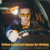 imageFEISEDY Men Night Driving GlassesFit Over Sunglasses Yellow Lens Anti Glare Polarized HD Night Vision Glasses B0225Gray Frame