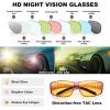 imageFEISEDY Men Night Driving GlassesFit Over Sunglasses Yellow Lens Anti Glare Polarized HD Night Vision Glasses B0225Purple Frame