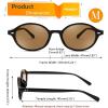 imageFEISEDY Retro Oval Sunglasses for Women 90s Narrow Round Lightweight Shades Y2k Trendy Sunnies B11712pack 001 Black Frame  Grey002 Black Frame  Tea