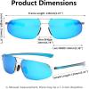 imageFEISEDY Vintage Sunglasses Men Polarized Aviator Metal Frame Lightweight Driving Fishing Running B0057Polarized Blue Lens 03interchangeable Yellow Night Vision Lenses