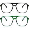 2pack Black+transparent Green