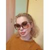 imageFEISEDY Oversized Square Butterfly Sunglasses Curved Curly Arm Frame Womens Fashion Shades B4035Champagne FrameGradient Tea Lens