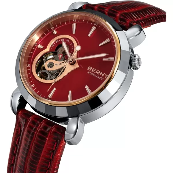 BERNY Automatic Watches for Women Skeleton Dress Watch CollectionAM107LRDUS