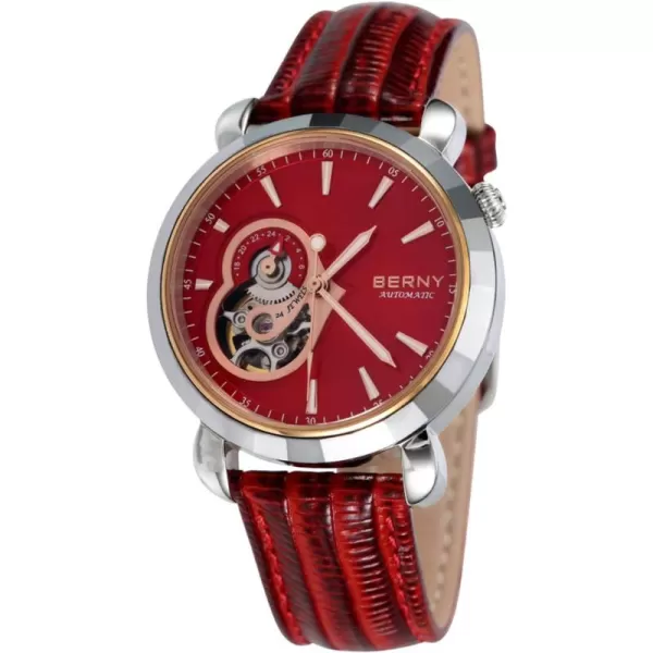 BERNY Automatic Watches for Women Skeleton Dress Watch CollectionAM107LRDUS