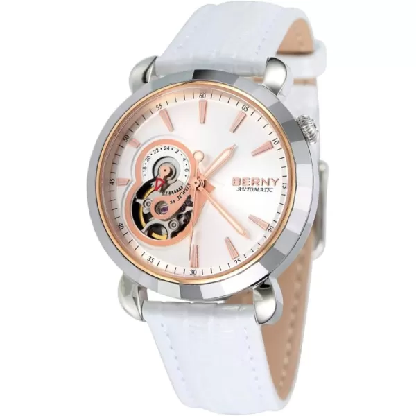 BERNY Automatic Watches for Women Skeleton Dress Watch CollectionAM107LRGUS