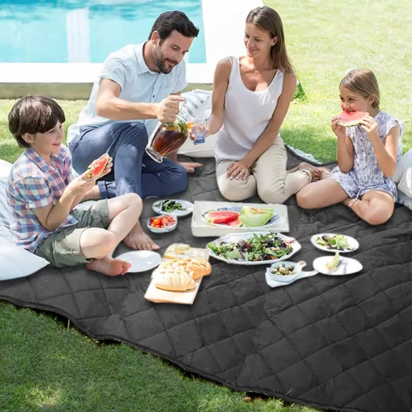 Fcolor SUV Cargo Liner for Dogs Water Resistant Pet Cover Dog Seat Mat SUVs Sedans Vans with Bumper Flap Protector NonSlip Large Size Universal Fit BlackPockets Black