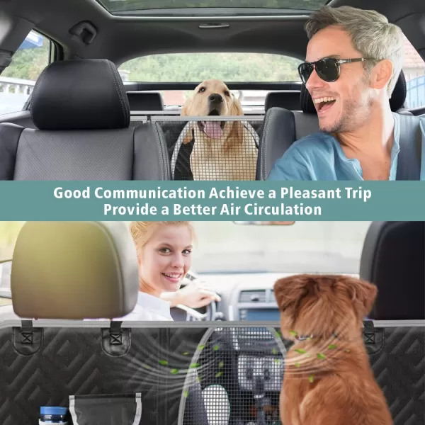 Fcolor SUV Cargo Liner for Dogs  Waterproof Pet Cargo Liner with Side Flaps Comfort Dog Cargo Cover with Bumper Flap Scrachproof NonSlip Large Size Universal Fit SUVs Sedans Trunks Vans BlackDog Hammock  Black