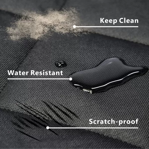 Fcolor SUV Cargo Liner for Dogs  Waterproof Pet Cargo Liner with Side Flaps Comfort Dog Cargo Cover with Bumper Flap Scrachproof NonSlip Large Size Universal Fit SUVs Sedans Trunks Vans BlackBasic  Black