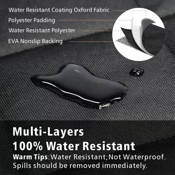 Fcolor SUV Cargo Liner for Dogs  Waterproof Pet Cargo Liner with Side Flaps Comfort Dog Cargo Cover with Bumper Flap Scrachproof NonSlip Large Size Universal Fit SUVs Sedans Trunks Vans BlackBasic  Black