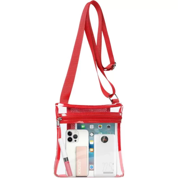Fcolor Clear Bag Stadium Approved Clear Purse Crossbody Concert Bag for Women