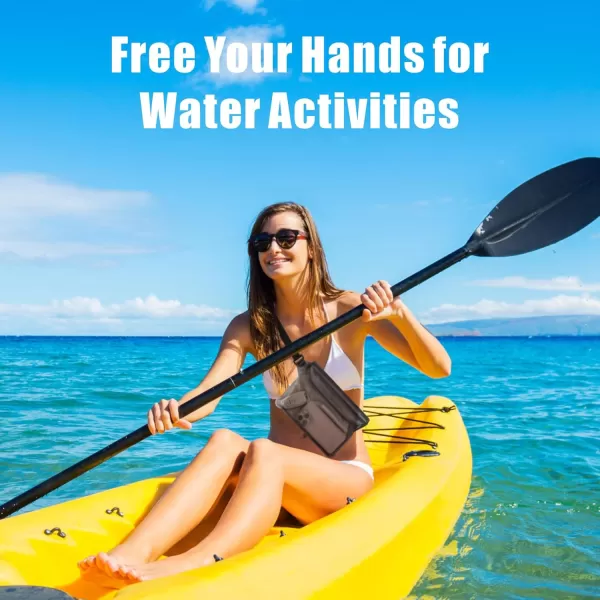 Fcolor Waterproof Fanny Pack  Waterproof Phone Pouch with Waist Strap  Cruise Essentials Must Haves Waterproof Pouch Dry Bag Keep Phone Valuables Safe for Beach Kayaking Boating Fishing1 Pack Brown