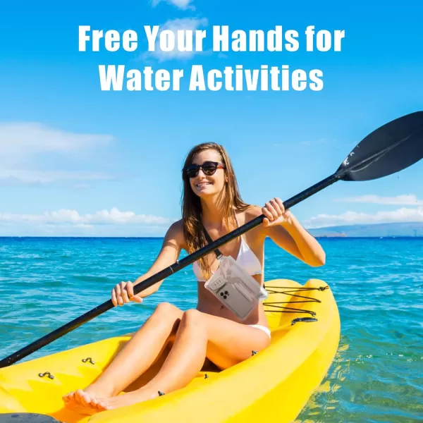 Fcolor Waterproof Fanny Pack  Waterproof Phone Pouch with Waist Strap  Cruise Essentials Must Haves Waterproof Pouch Dry Bag Keep Phone Valuables Safe for Beach Kayaking Boating Fishing3 Pack ClearPinkLeaf