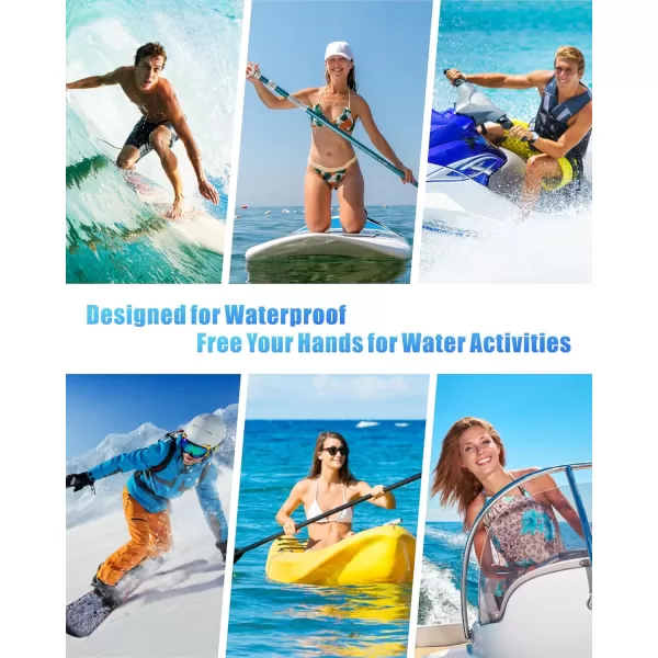 Fcolor Waterproof Fanny Pack  Waterproof Phone Pouch with Waist Strap  Cruise Essentials Must Haves Waterproof Pouch Dry Bag Keep Phone Valuables Safe for Beach Kayaking Boating Fishing1 Pack Black