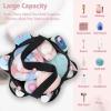 imageFcolor Mesh Shower Caddy Portable with Dividers  Upgrade Deeper 7 Pockets Dorm Room Essentials with S Hook Shower Bag Basket Tote for Guys Girls College Camping Toiletry Bathroom Black1 Pack Black