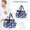 imageFcolor Mesh Shower Caddy Portable with Dividers  Upgrade Deeper 7 Pockets Dorm Room Essentials with S Hook Shower Bag Basket Tote for Guys Girls College Camping Toiletry Bathroom BlackL  Dark Blue Camouflage