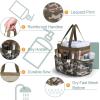 imageFcolor Mesh Shower Caddy Portable with Dividers  Upgrade Deeper 7 Pockets Dorm Room Essentials with S Hook Shower Bag Basket Tote for Guys Girls College Camping Toiletry Bathroom BlackL  Brown Camouflage