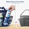 imageFcolor Mesh Shower Caddy Portable with Dividers  Upgrade Deeper 7 Pockets Dorm Room Essentials with S Hook Shower Bag Basket Tote for Guys Girls College Camping Toiletry Bathroom BlackL  Dark Blue Camouflage