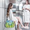 imageFcolor Mesh Shower Caddy Portable with Dividers  Upgrade Deeper 7 Pockets Dorm Room Essentials with S Hook Shower Bag Basket Tote for Guys Girls College Camping Toiletry Bathroom Black1 Pack L Fluorescent Green