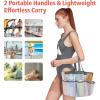 imageFcolor Mesh Shower Caddy Portable with Dividers  Upgrade Deeper 7 Pockets Dorm Room Essentials with S Hook Shower Bag Basket Tote for Guys Girls College Camping Toiletry Bathroom BlackWhite
