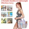 imageFcolor Mesh Shower Caddy Portable with Dividers  Upgrade Deeper 7 Pockets Dorm Room Essentials with S Hook Shower Bag Basket Tote for Guys Girls College Camping Toiletry Bathroom BlackPurple