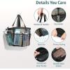 imageFcolor Mesh Shower Caddy Portable with Dividers  Upgrade Deeper 7 Pockets Dorm Room Essentials with S Hook Shower Bag Basket Tote for Guys Girls College Camping Toiletry Bathroom Black2 Packs XLarge Black