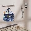 imageFcolor Mesh Shower Caddy Portable with Dividers  Upgrade Deeper 7 Pockets Dorm Room Essentials with S Hook Shower Bag Basket Tote for Guys Girls College Camping Toiletry Bathroom BlackL  Dark Blue Camouflage