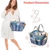 imageFcolor Mesh Shower Caddy Portable with Dividers  Upgrade Deeper 7 Pockets Dorm Room Essentials with S Hook Shower Bag Basket Tote for Guys Girls College Camping Toiletry Bathroom Blue