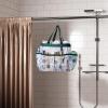 imageFcolor Mesh Shower Caddy Portable with Dividers  Upgrade Deeper 7 Pockets Dorm Room Essentials with S Hook Shower Bag Basket Tote for Guys Girls College Camping Toiletry Bathroom BlackL  Green Pineapple