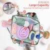 imageFcolor Mesh Shower Caddy Portable with Dividers  Upgrade Deeper 7 Pockets Dorm Room Essentials with S Hook Shower Bag Basket Tote for Guys Girls College Camping Toiletry Bathroom BlackWhite