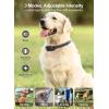 imageFcolor Dog Training Collar Rechargeable Waterproof Dog Shock Collar for Dogs with Remote 2600ft with Beep Vibrating Shock LED Light 4 Modes for Small Medium Large Dogs3Pack Nylon Collar in 2Black1Green