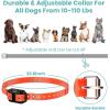 imageFcolor Dog Training Collar Rechargeable Waterproof Dog Shock Collar for Dogs with Remote 2600ft with Beep Vibrating Shock LED Light 4 Modes for Small Medium Large Dogs3Pack PVC Collar in Pure YellowOrangeBlack