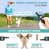 imageFcolor Dog Training Collar Rechargeable Waterproof Dog Shock Collar for Dogs with Remote 2600ft with Beep Vibrating Shock LED Light 4 Modes for Small Medium Large Dogs3Pack PVC Collar in Pure YellowOrangeBlack