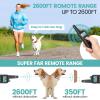 imageFcolor Dog Training Collar Rechargeable Waterproof Dog Shock Collar for Dogs with Remote 2600ft with Beep Vibrating Shock LED Light 4 Modes for Small Medium Large Dogs3Pack PVC Collar in Mixed YellowOrangeBlack