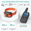 imageFcolor Dog Training Collar Rechargeable Waterproof Dog Shock Collar for Dogs with Remote 2600ft with Beep Vibrating Shock LED Light 4 Modes for Small Medium Large Dogs3Pack PVC Collar in Pure YellowOrangeBlack