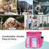 imageFcolor Hanging Shower Caddy Portable  College Dorm Essentials for Girls Guys with Hooks Soft Crossbody Shoulder Strap Multiple Pockets QuickDry Shower Bag for Dorm Travel Essentials Dark GreyPink Flamingo