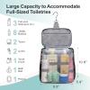 imageFcolor Hanging Shower Caddy Portable  College Dorm Essentials for Girls Guys with Hooks Soft Crossbody Shoulder Strap Multiple Pockets QuickDry Shower Bag for Dorm Travel Essentials Dark GreyLeopard