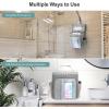 imageFcolor Hanging Shower Caddy Portable  College Dorm Essentials for Girls Guys with Hooks Soft Crossbody Shoulder Strap Multiple Pockets QuickDry Shower Bag for Dorm Travel Essentials Dark GreyBeautiful Grey