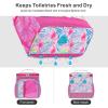 imageFcolor Hanging Shower Caddy Portable  College Dorm Essentials for Girls Guys with Hooks Soft Crossbody Shoulder Strap Multiple Pockets QuickDry Shower Bag for Dorm Travel Essentials Dark GreyPink Flamingo