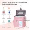 imageFcolor Hanging Shower Caddy Portable  College Dorm Essentials for Girls Guys with Hooks Soft Crossbody Shoulder Strap Multiple Pockets QuickDry Shower Bag for Dorm Travel Essentials Dark Grey2 Packs Pink