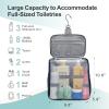 imageFcolor Hanging Shower Caddy Portable  College Dorm Essentials for Girls Guys with Hooks Soft Crossbody Shoulder Strap Multiple Pockets QuickDry Shower Bag for Dorm Travel Essentials Dark GreyDark Grey