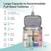 imageFcolor Hanging Shower Caddy Portable  College Dorm Essentials for Girls Guys with Hooks Soft Crossbody Shoulder Strap Multiple Pockets QuickDry Shower Bag for Dorm Travel Essentials Dark GreyLight Pink