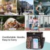 imageFcolor Hanging Shower Caddy Portable  College Dorm Essentials for Girls Guys with Hooks Soft Crossbody Shoulder Strap Multiple Pockets QuickDry Shower Bag for Dorm Travel Essentials Dark GreyLeopard