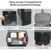 imageFcolor Hanging Shower Caddy Portable  College Dorm Essentials for Girls Guys with Hooks Soft Crossbody Shoulder Strap Multiple Pockets QuickDry Shower Bag for Dorm Travel Essentials Dark GreyDark Grey