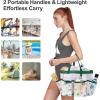 imageFcolor Mesh Shower Caddy Portable with Drawstring  Upgrade Deeper 7 Pockets Dorm Room Essentials for Guys Girls with S Hook Shower Bag Basket Tote for College Camping Bathroom Yellow BeachGreen Pineapple with Drawstring