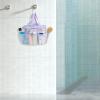 imageFcolor Mesh Shower Caddy Portable with Drawstring  Upgrade Deeper 7 Pockets Dorm Room Essentials for Guys Girls with S Hook Shower Bag Basket Tote for College Camping Bathroom Yellow BeachPurple with Drawstring