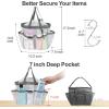 imageFcolor Mesh Shower Caddy Portable with Drawstring  Upgrade Deeper 7 Pockets Dorm Room Essentials for Guys Girls with S Hook Shower Bag Basket Tote for College Camping Bathroom Yellow BeachWhite with Drawstring