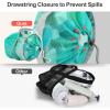 imageFcolor Mesh Shower Caddy Portable with Drawstring  Upgrade Deeper 7 Pockets Dorm Room Essentials for Guys Girls with S Hook Shower Bag Basket Tote for College Camping Bathroom Yellow Beach2 Pack Mint Green with Drawstring