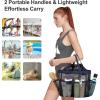 imageFcolor Mesh Shower Caddy Portable with Drawstring  Upgrade Deeper 7 Pockets Dorm Room Essentials for Guys Girls with S Hook Shower Bag Basket Tote for College Camping Bathroom Yellow BeachBlack with Dark Blue with Drawstring