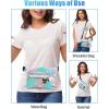 imageFcolor Waterproof Fanny Pack  Waterproof Phone Pouch with Waist Strap  Cruise Essentials 2025 Must Haves Waterproof Pouch Dry Bag Keep Phone Valuables Safe for Beach Kayaking Boating Fishing1 Pack  Flamingo